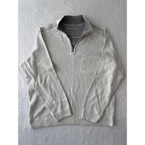 Tommy Bahama Reversible Quarter Zip Sweater Men Size Large Pullover Sweater